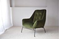 dark-green-velvet-armchair